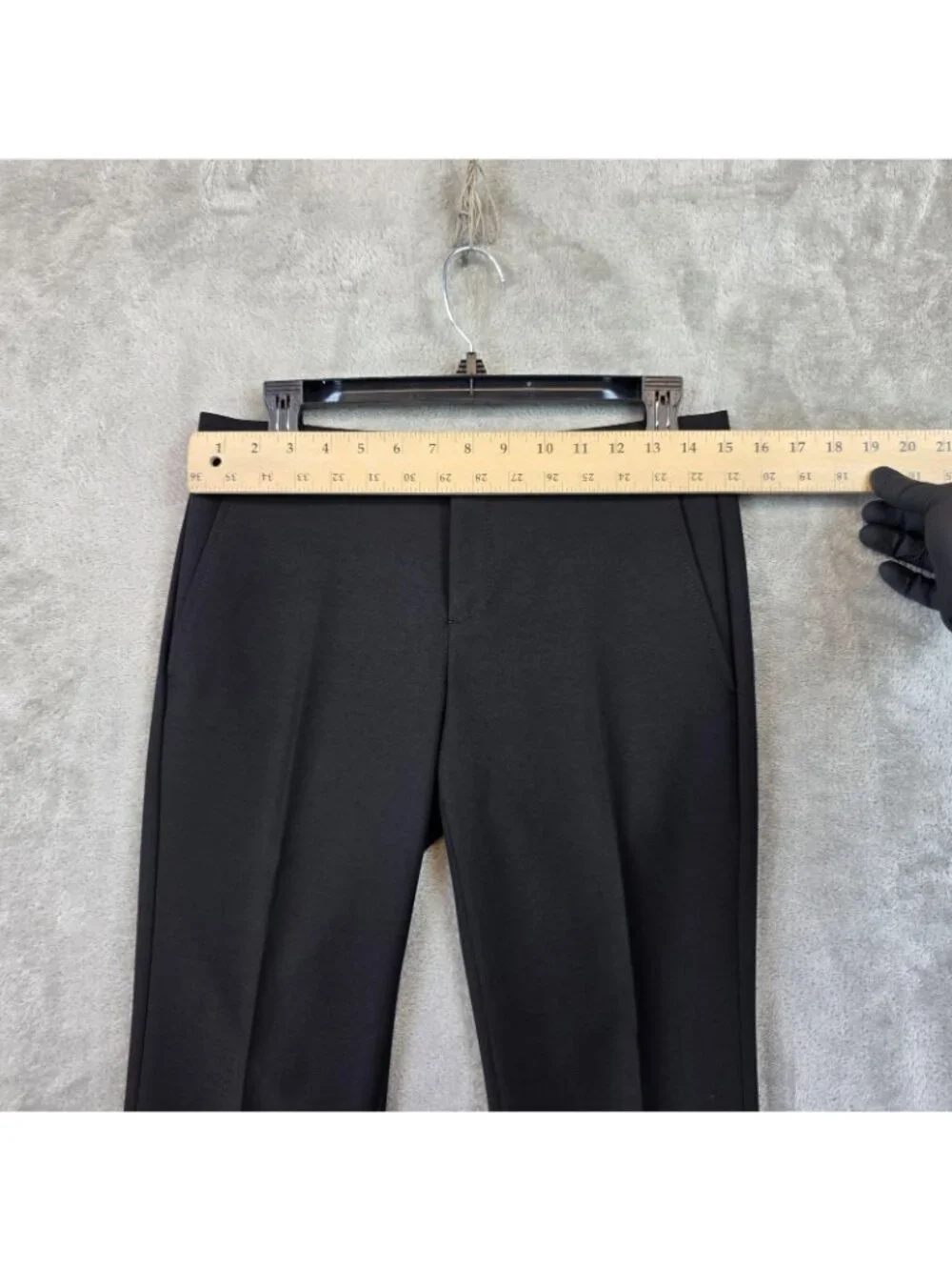 Banana Republic Ryan Dress Pants Womens 2 Petite Black Twill Stretch Work Office - Picture 7 of 13